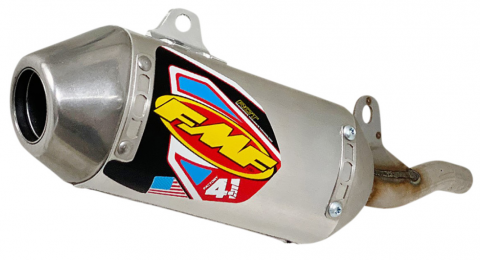 CRF110F'19-26 FMF 4.1 Slip-On Exhaust Silver